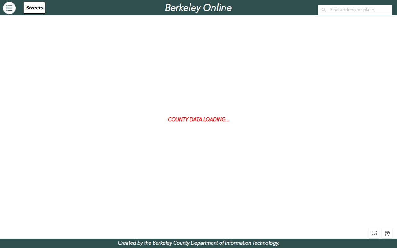 Berkeley County parcel map with address and parcel viewing modes