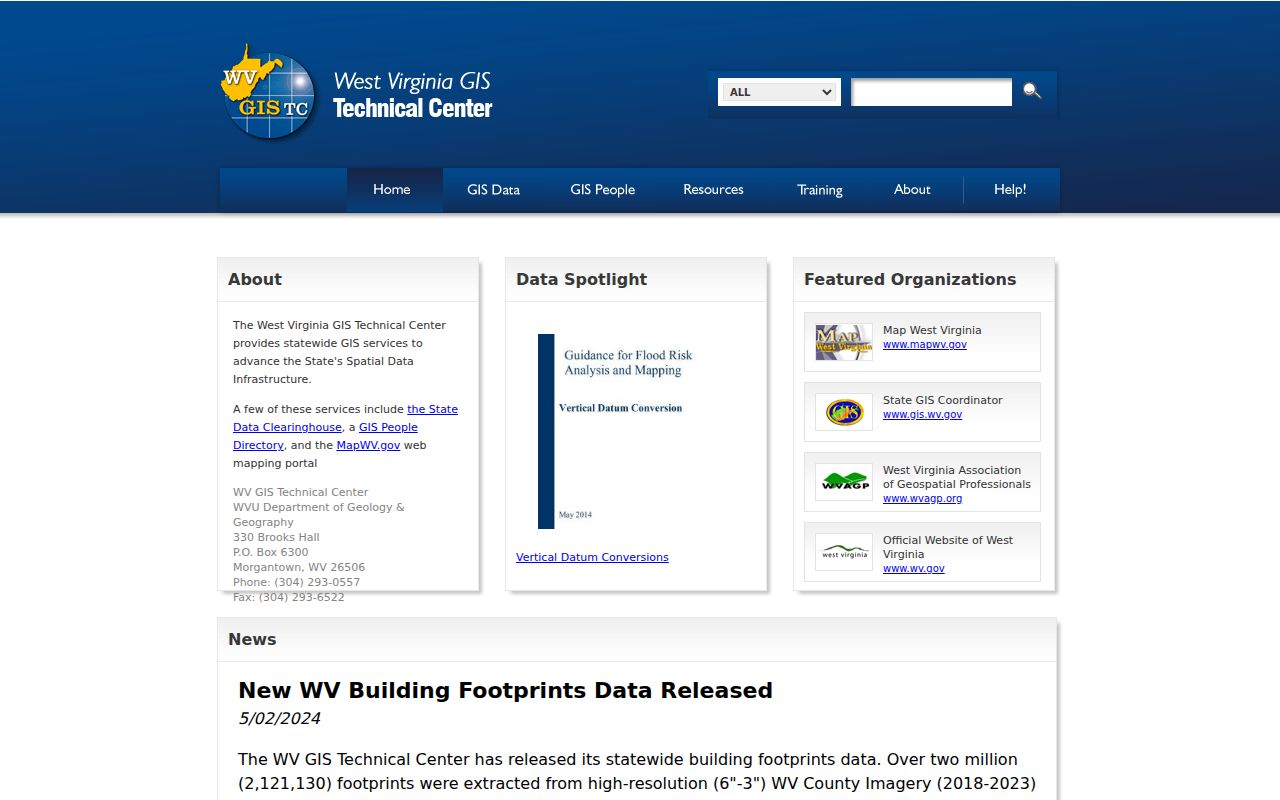 West Virginia GIS Clearinghouse for Berkeley County parcel map data